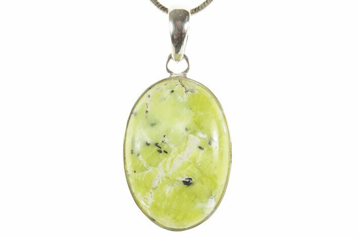 Yellow Turquoise Jasper Pendant (Necklace)- Sterling Silver #369926